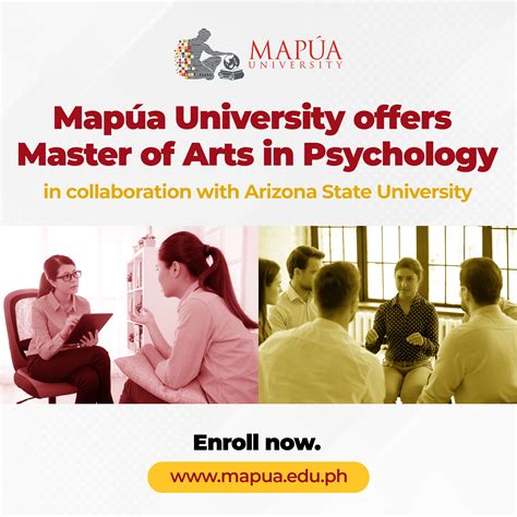 Mapúa: Psychology master's courses offered .